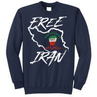 Women Life Freedom Vintage Iranian Distressed Free Iran Sweatshirt