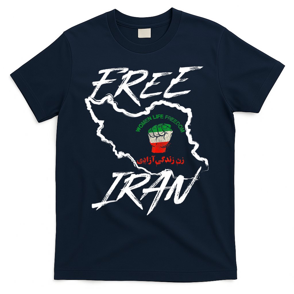 Women Life Freedom Vintage Iranian Distressed Free Iran T-Shirt