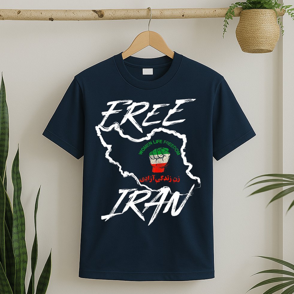 Women Life Freedom Vintage Iranian Distressed Free Iran T-Shirt