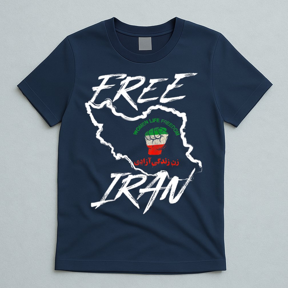 Women Life Freedom Vintage Iranian Distressed Free Iran T-Shirt