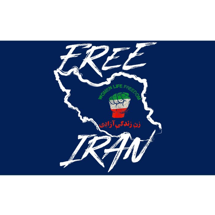 Women Life Freedom Vintage Iranian Distressed Free Iran Bumper Sticker