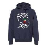 Women Life Freedom Vintage Iranian Distressed Free Iran Premium Hoodie