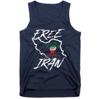 Women Life Freedom Vintage Iranian Distressed Free Iran Tank Top