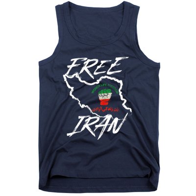 Women Life Freedom Vintage Iranian Distressed Free Iran Tank Top