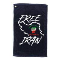 Women Life Freedom Vintage Iranian Distressed Free Iran Platinum Collection Golf Towel