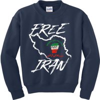 Women Life Freedom Vintage Iranian Distressed Free Iran Kids Sweatshirt