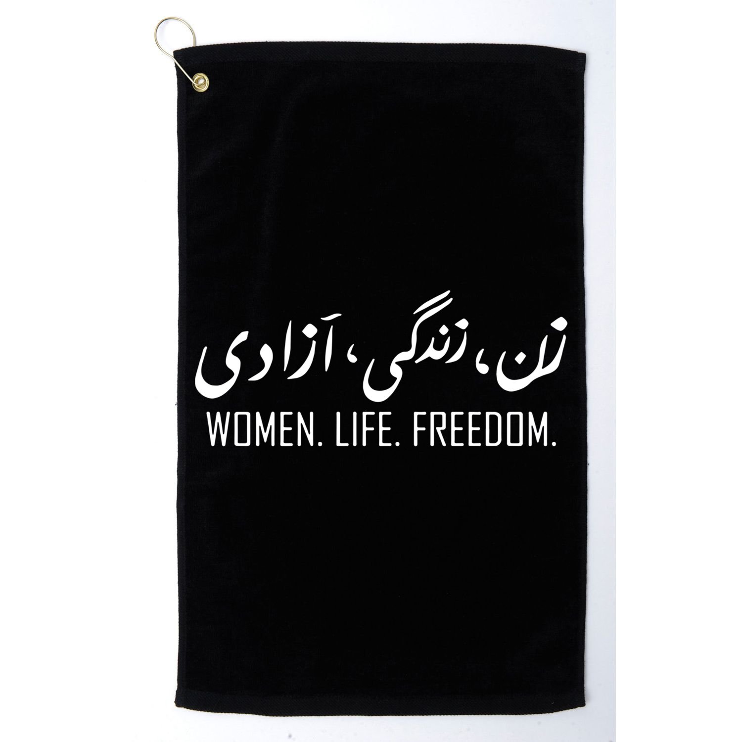 Wo Life Freedom Gift Golf Towel