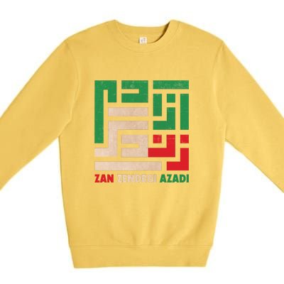 Women Life Freedom Mahsa Amini Zan Zendegi Azadi Iran Premium Crewneck Sweatshirt