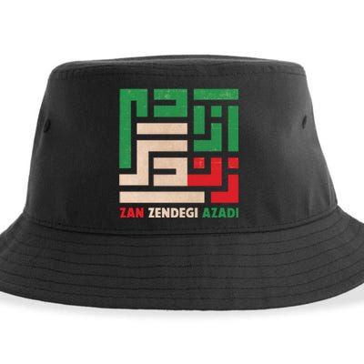 Women Life Freedom Mahsa Amini Zan Zendegi Azadi Iran Sustainable Bucket Hat