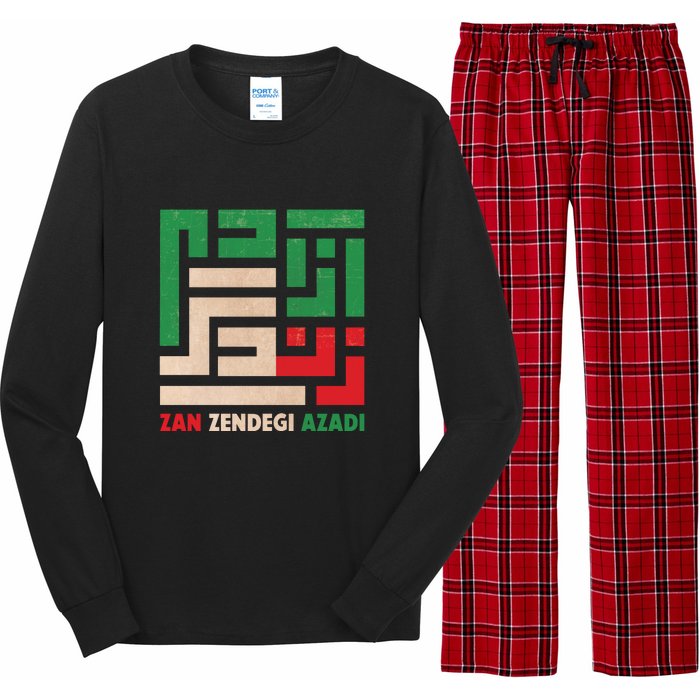 Women Life Freedom Mahsa Amini Zan Zendegi Azadi Iran Long Sleeve Pajama Set