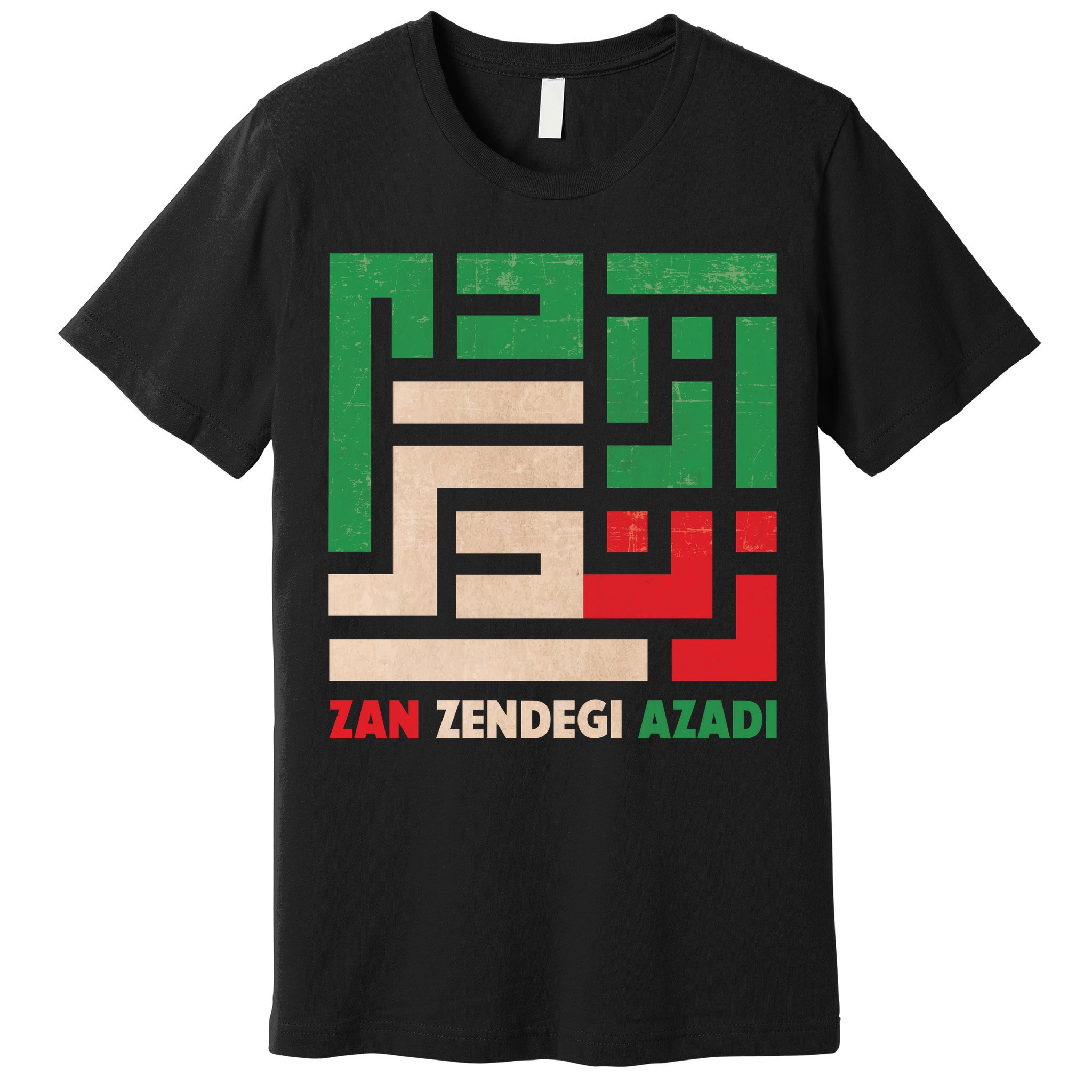 Women Life Freedom Mahsa Amini Zan Zendegi Azadi Iran Premium T-Shirt