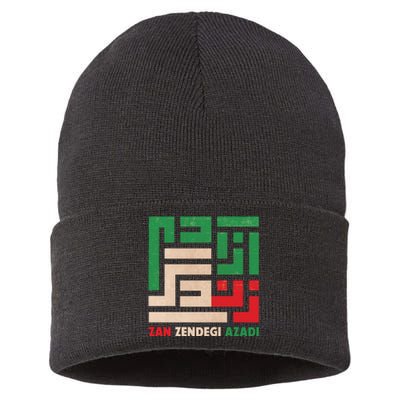 Women Life Freedom Mahsa Amini Zan Zendegi Azadi Iran Sustainable Knit Beanie