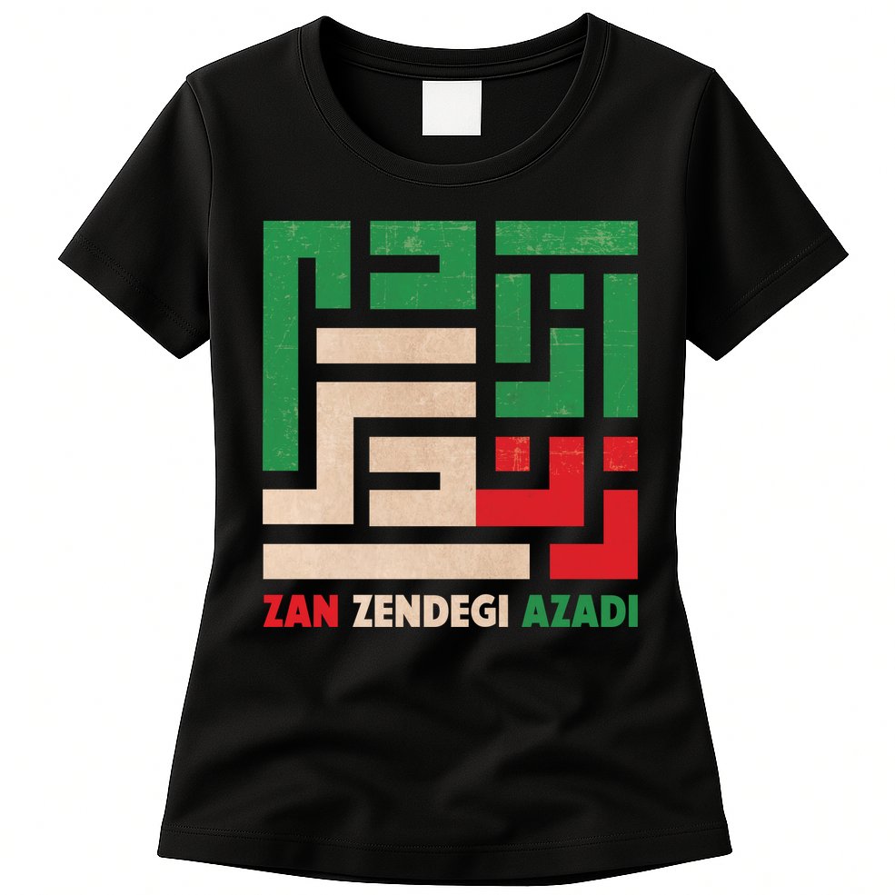 Women Life Freedom Mahsa Amini Zan Zendegi Azadi Iran Womens T-Shirt