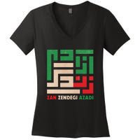 Women Life Freedom Mahsa Amini Zan Zendegi Azadi Iran Women's V-Neck T-Shirt