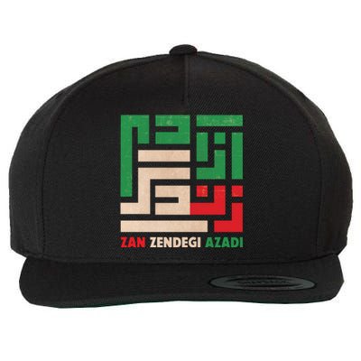 Women Life Freedom Mahsa Amini Zan Zendegi Azadi Iran Wool Snapback Cap