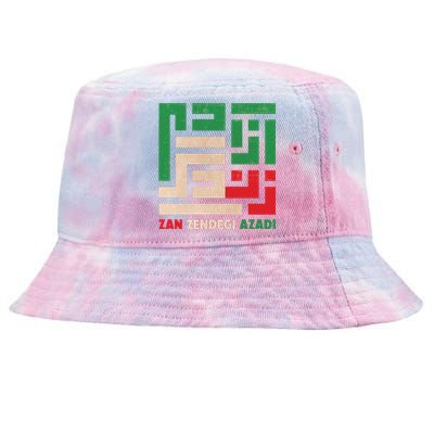 Women Life Freedom Mahsa Amini Zan Zendegi Azadi Iran Tie-Dyed Bucket Hat