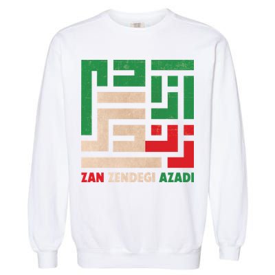 Women Life Freedom Mahsa Amini Zan Zendegi Azadi Iran Garment-Dyed Sweatshirt
