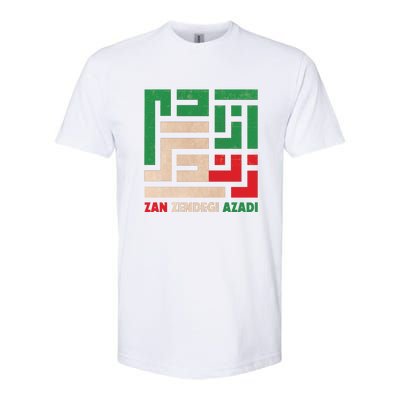 Women Life Freedom Mahsa Amini Zan Zendegi Azadi Iran Softstyle CVC T-Shirt