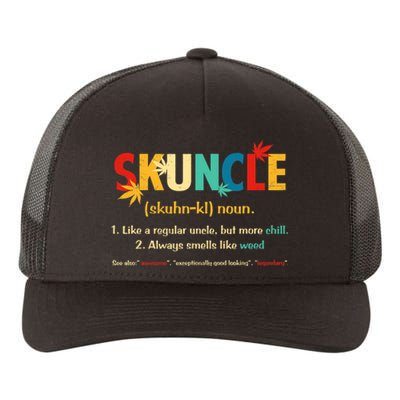 Weed Lover Fun Uncle Weed Smoker Skuncle Marijuana Cannabis Yupoong Adult 5-Panel Trucker Hat