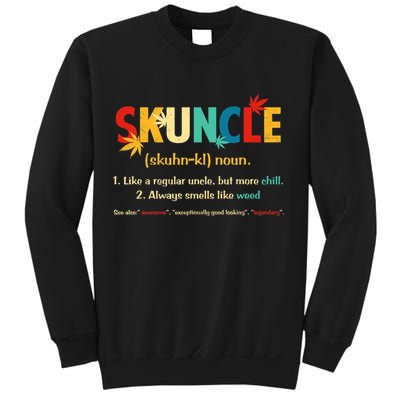 Weed Lover Fun Uncle Weed Smoker Skuncle Marijuana Cannabis Sweatshirt