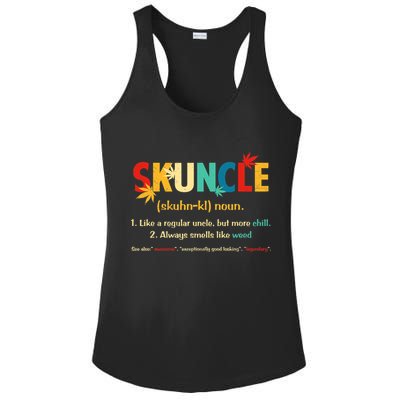Weed Lover Fun Uncle Weed Smoker Skuncle Marijuana Cannabis Ladies PosiCharge Competitor Racerback Tank