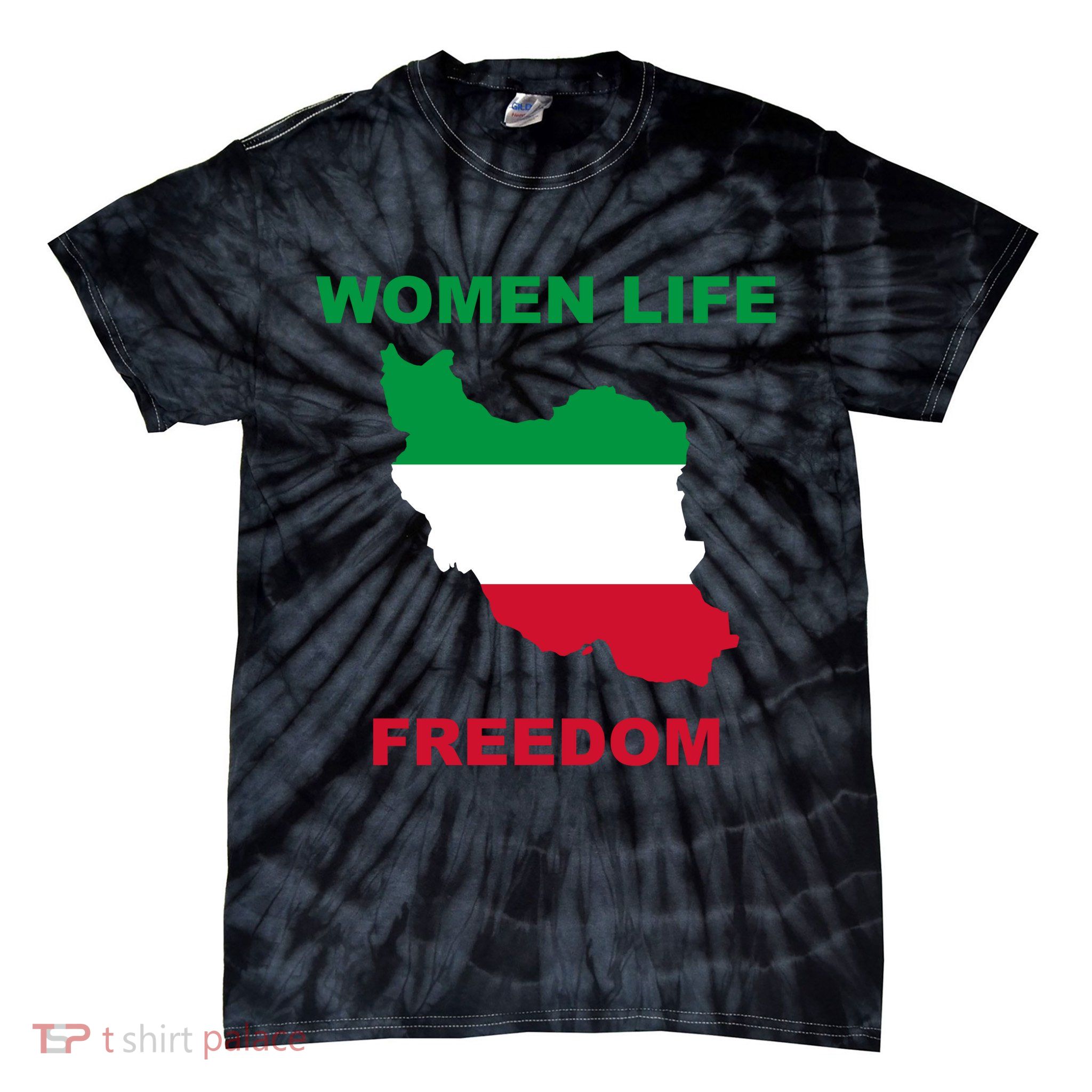 Women Life Freedom Iranian Mahsa Amini Tie-Dye T-Shirt