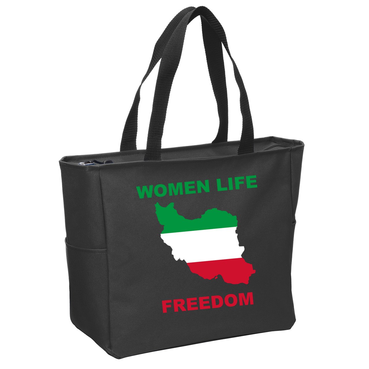 Women Life Freedom Iranian Mahsa Amini Zip Tote Bag