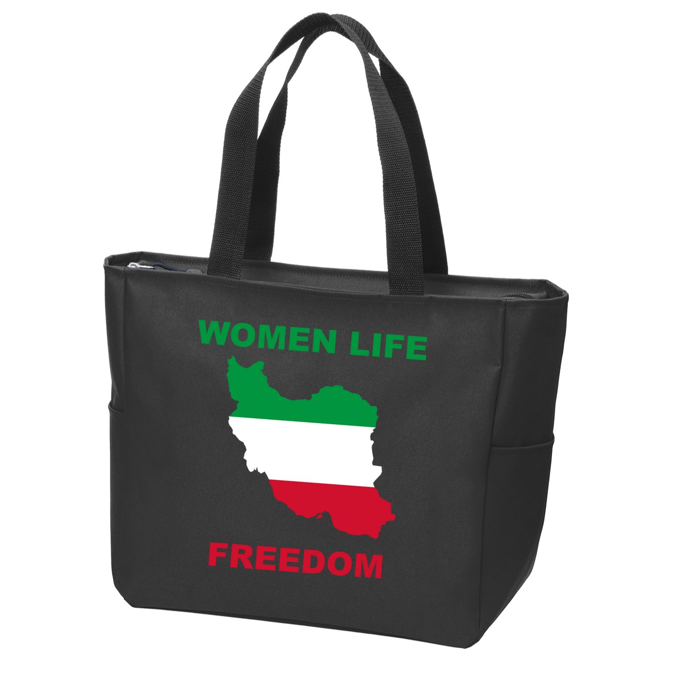 Women Life Freedom Iranian Mahsa Amini Zip Tote Bag