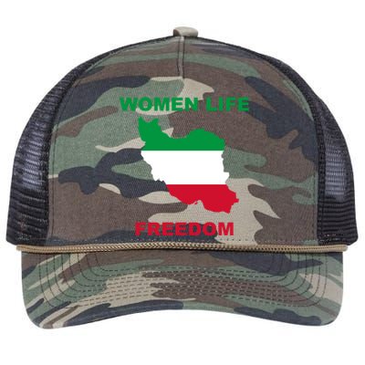 Women Life Freedom Iranian Mahsa Amini Retro Rope Trucker Hat Cap