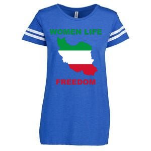 Women Life Freedom Iranian Mahsa Amini Enza Ladies Jersey Football T-Shirt