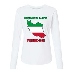 Women Life Freedom Iranian Mahsa Amini Womens Cotton Relaxed Long Sleeve T-Shirt