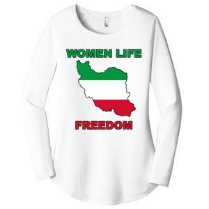 Women Life Freedom Iranian Mahsa Amini Women's Perfect Tri Tunic Long Sleeve Shirt