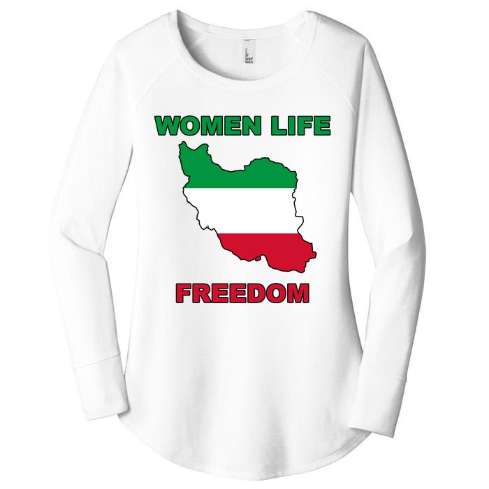 Women Life Freedom Iranian Mahsa Amini Women's Perfect Tri Tunic Long Sleeve Shirt