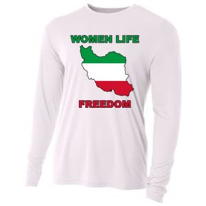 Women Life Freedom Iranian Mahsa Amini Cooling Performance Long Sleeve Crew