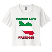 Women Life Freedom Iranian Mahsa Amini Women's Crop Top Tee