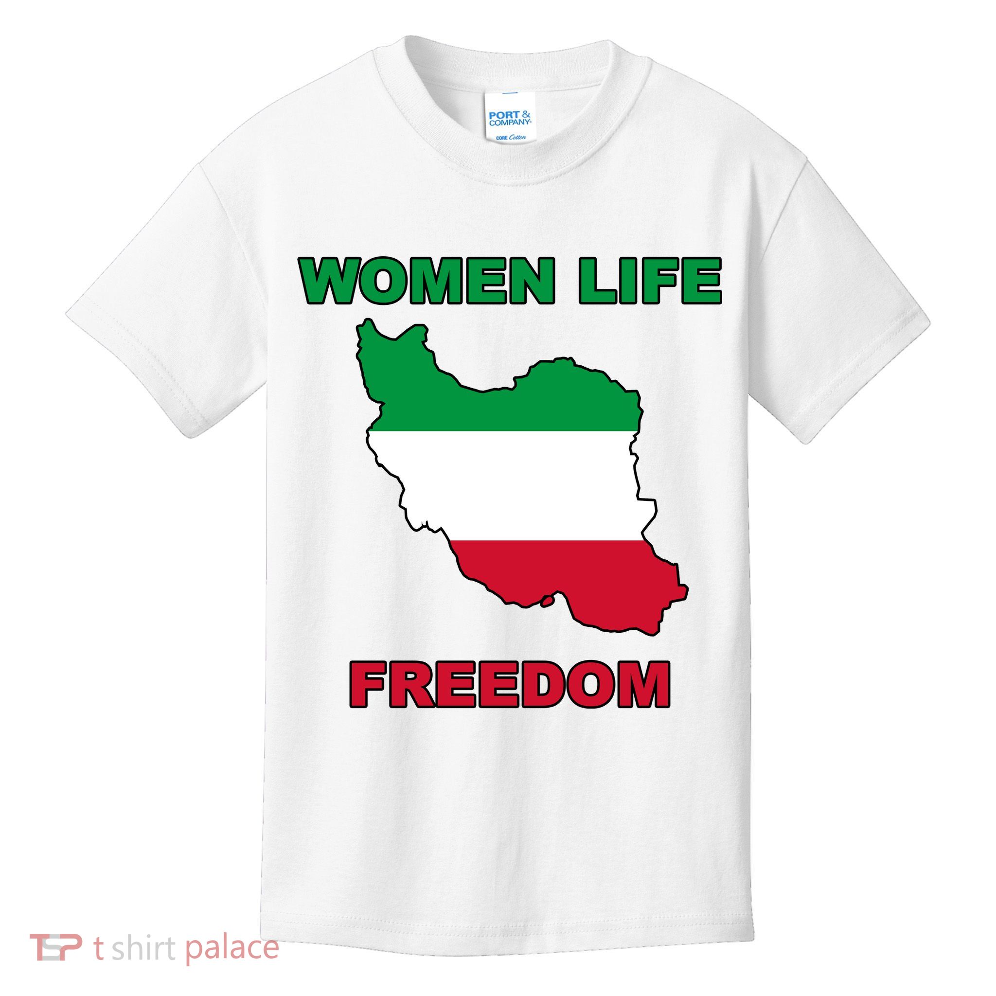 Women Life Freedom Iranian Mahsa Amini Kids T-Shirt