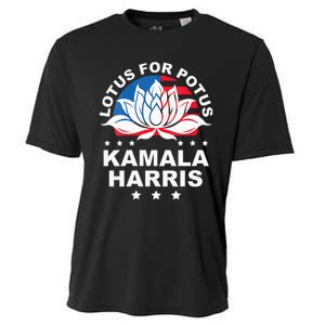 Wo Lotus For Potus Kamala Harris 2024 For President Elections Cooling Performance Crew T-Shirt