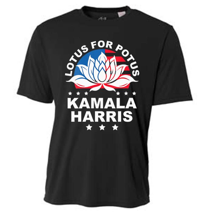 Wo Lotus For Potus Kamala Harris 2024 For President Elections Cooling Performance Crew T-Shirt