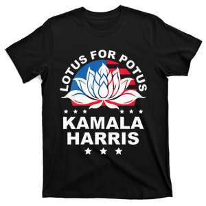 Wo Lotus For Potus Kamala Harris 2024 For President Elections T-Shirt