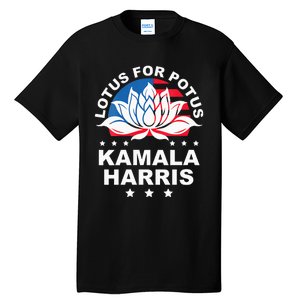 Wo Lotus For Potus Kamala Harris 2024 For President Elections Tall T-Shirt