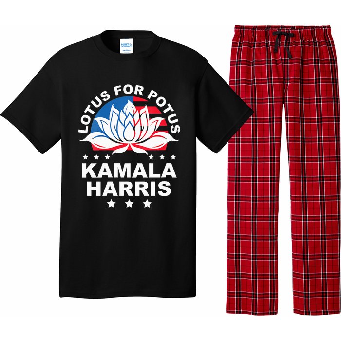 Wo Lotus For Potus Kamala Harris 2024 For President Elections Pajama Set