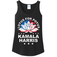 Wo Lotus For Potus Kamala Harris 2024 For President Elections Ladies Essential Tank