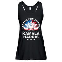 Wo Lotus For Potus Kamala Harris 2024 For President Elections Ladies Essential Flowy Tank