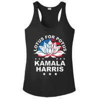 Wo Lotus For Potus Kamala Harris 2024 For President Elections Ladies PosiCharge Competitor Racerback Tank