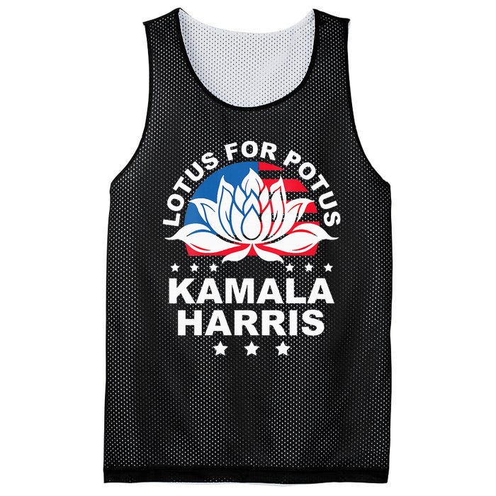 Wo Lotus For Potus Kamala Harris 2024 For President Elections Mesh Reversible Basketball Jersey Tank