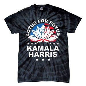 Wo Lotus For Potus Kamala Harris 2024 For President Elections Tie-Dye T-Shirt