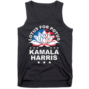 Wo Lotus For Potus Kamala Harris 2024 For President Elections Tank Top