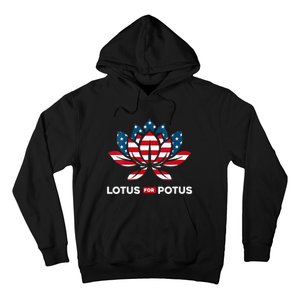 Wo Lotus For Potus Kamala Harris 2024 Hoodie