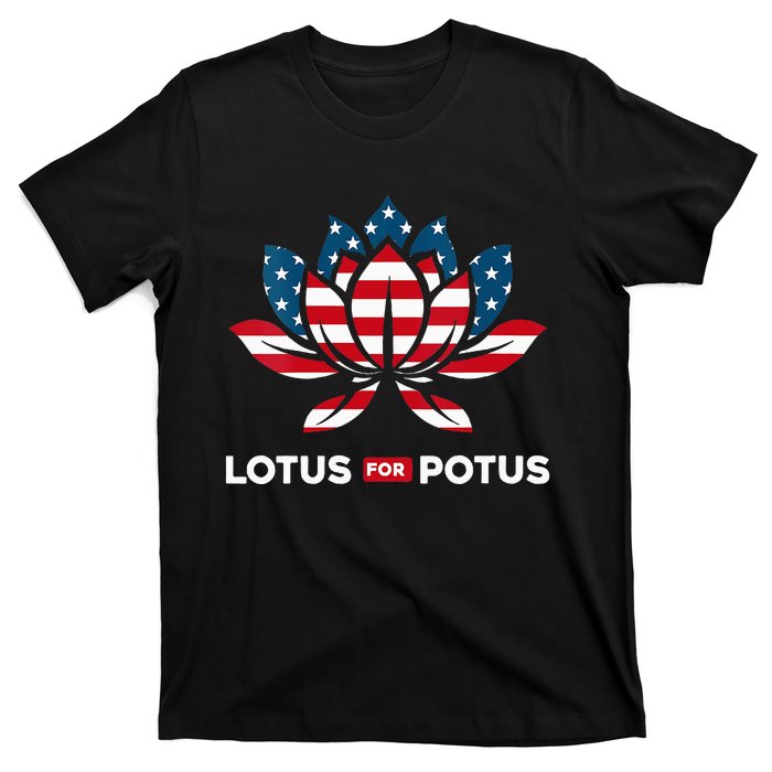 Wo Lotus For Potus Kamala Harris 2024 T-Shirt