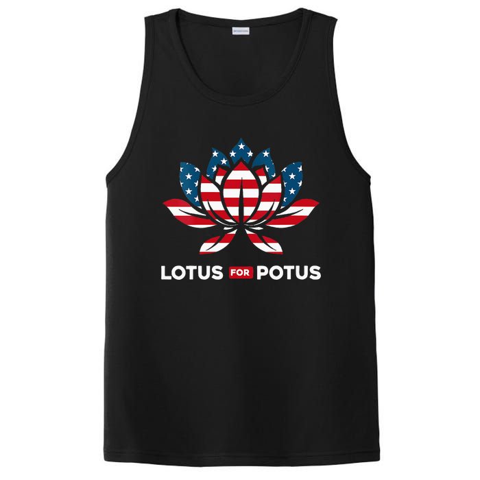 Wo Lotus For Potus Kamala Harris 2024 PosiCharge Competitor Tank